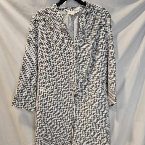 Lili Sidonio Romper With Snakes Size Medium Black & White NWOT Pockets - Picture 1 of 12